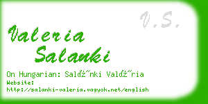 valeria salanki business card